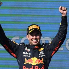 El 2021 ya es el mejor año de Checo Pérez en podios obtenidos