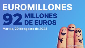 Euromillones: comprobar los resultados del sorteo de hoy, martes 29 de agosto