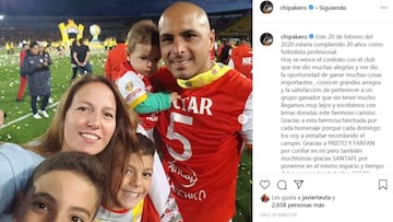 Omar Pérez se despide de Independiente Santa Fe