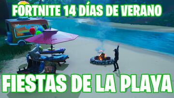 Fortnite Battle Royale - Desafío de 14 días de verano: baila en distintas fiestas de la playa