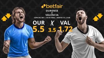 Ourense CF vs. Valencia CF: horario, dónde ver, pronósticos y cuadro