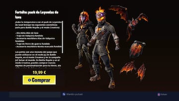 Este es el contenido del pack de Leyendas de lava