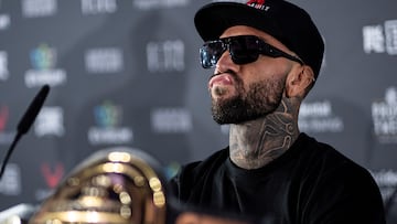 Franco Tenaglia en la rueda de prensa de BKFC.