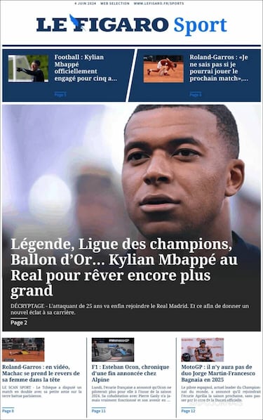 Las portadas del fichaje de Mbappé