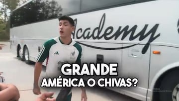 Uriel Antuna dice quién es más grande, América o Chivas