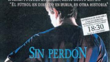 <b>DE CINE. </b>El cartel que anuncia el derbi se inspira en una película.