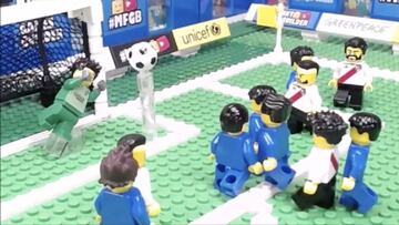 El gol de quintero recreado en LEGOS