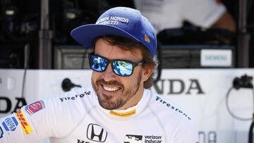 Fernando Alonso en Indy.