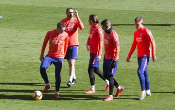 El conjunto rojiblanco se ha entrando esta mañana en el Wanda Metropolitano con la mente puesta en el partido del próximo sábado frente al Rayo Vallecano.