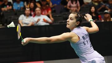 Carolina Marín se despide de Singapur ante Katethong