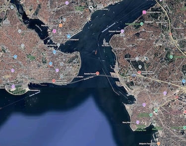 The 3-mile long mega-construction that crosses the seabed to connect two continents