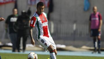 Futbol, Universidad de Chile vs Palestino.
Octava fecha, segunda vuelta Campeonato 2019.
El jugador de Palestino Cristobal Jorquera es fotografiado durante el partido de primera division contra Palestino disputado en el estadio Nacional de Santiago, Chile.
28/09/2019
Felipe Zanca/Photosport
Football, Universidad de Chile vs Palestino.
Eigth date, second round Championship 2019.
Palestino's player Cristobal Jorquera is pictured during the first division football match against Universidad de Chile at the Nacional stadium in Santiago, Chile.
28/09/2019
Felipe Zanca/Photosport