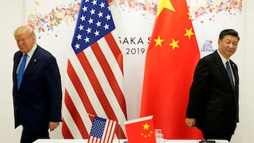 Los presidentes de Estados Unidos y China, Donald Trump y Xi Jinping, respectivamente, en una reunión en el G-20 el pasado mes de agosto.