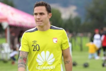 Seijas, el protagonista de la práctica, antes de su último partido en El Campín