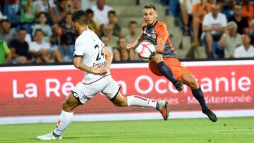 Ruben Aguilar, durante un partido ante el Dijon.