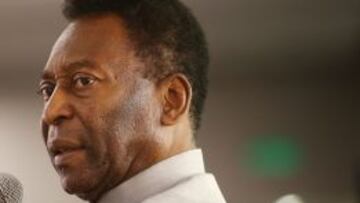 La leyenda del fútbol brasileño, Pelé.