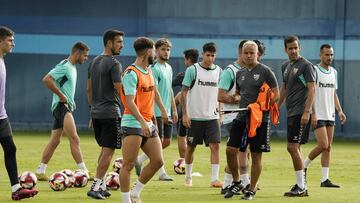 Pelllicer,enun entrenamiento.