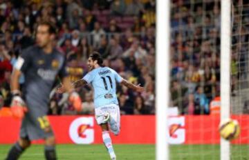 Larrivey celebra el 0-1.