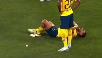 La lesión de Sebastián Cáceres que preocupa a la afición azulcrema