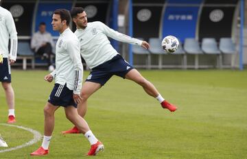 El entrenamiento de España previo a la final contra Francia