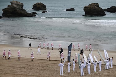 La llama olímpica llega al País Vasco francés