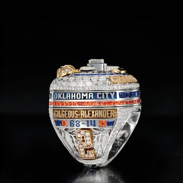 Cada anillo incluye la firma del jugador, el número de su camiseta y los números de sus compañeros.