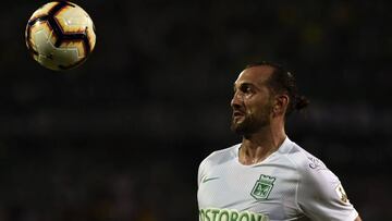 Hern&aacute;n Barcos es duda de Atl&eacute;tico Nacional para el partido con Libertad en Copa Libertadores 