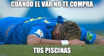 Los mejores memes sobre los clavados de Neymar