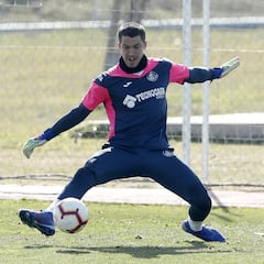 Rubén Yáñez, tercer portero
del Getafe, está cerca del Elche
