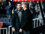 Diego Pablo Simeone y Hansi Flick