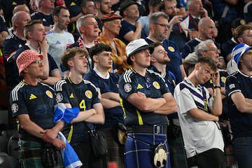 All to play for | Scotland fans look rather dejected in their team's opening game but there are still two more to pick up points.