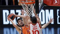 15/01/21 PARTIDO BALONCESTO BASKET
 EUROLEAGUE EUROLIGA REGULAR SEASON ROUND 20 
 VALENCIA - ESTRELLA ROJA 
 NIKOLA KALINIC  BRANKO LAZIC