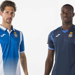 Polémica con la nueva camiseta del Espanyol: menos rayas y azulada