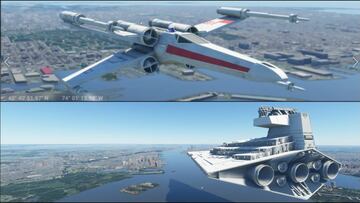 Incluyen naves de Star Wars en Microsoft Flight Simulator: X-Wing, Halcón Milenario…