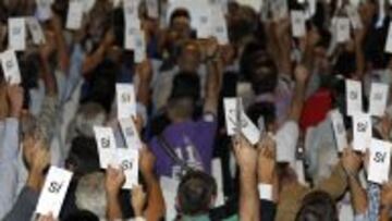 Votos en la Asamblea del Madrid.