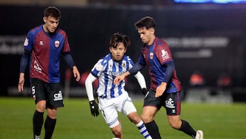 Take Kubo no tuvo una buena tarde ante el Eldense en Copa.