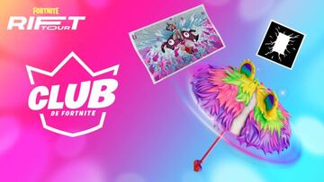 Recompensas adicionales del Club de Fortnite para quienes asistan a cualquier sesión del Rift Tour