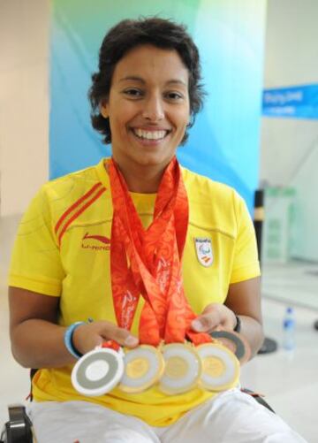 Esas cinco medallas en los Juegos de Pekín, igualaban el viejo récord de Purificación Santamarta y la convertían en la deportista española con más metales de los Juegos Paralímpicos. Un gran hito para la historia del deporte aragonés y español. 