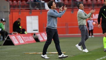 Rubi, durante el Almería-Eldense.