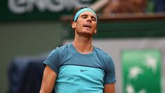 Rafa Nadal is forced to retire from the French Open with a wrist strain.