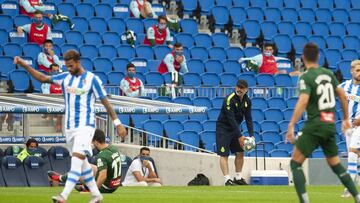 Rufete, con el balón.
