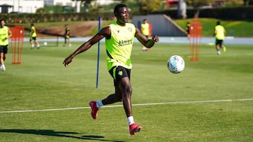 Patrick Soko, en unentrenamiento.