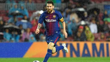 Los dos únicos descansos de Messi han sido pactados: la Copa en Murcia y el amistoso con Argentina ante Nigeria. Del resto de partidos no se ha perdido ni un segundo.