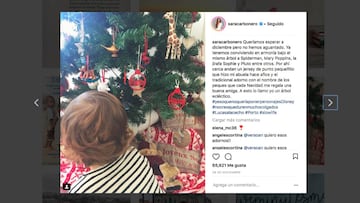 La Navidad ha llegado al hogar de Sara Carbonero e Iker Casillas. 