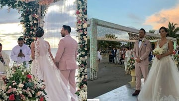 Carmen Villalobos y Sebasti&aacute;n Caicedo sorprenden en su boda