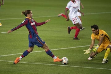 Griezmann, en el partido ante el Sevilla.