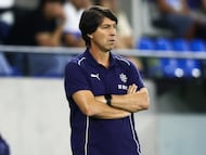 Futbol, Universidad Catolica vs Palestino
Fecha 28, Liga de primera 2025.
El entrenador de Universidad Catolica Daniel Garnero es fotografiado durante un partido de la liga de primera disputado en el estadio Claro Arena de Santiago, Chile.
22/11/2025
Felipe Zanca/Photosport
Football, Universidad Catolica vs Palestino
28th turn, 2025 First division league.
Universidad CatolicaÕs coach Daniel Garnero is pictured during a first division league match at the Claro Arena stadium in Santiago, Chile.
22/11/2025
Felipe Zanca/Photosport
