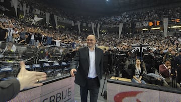 Dusko Vujosevic, en su última etapa como entrenador del Partizán de Belgrado.