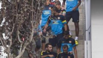 Vilanova quiere a Puyol, Iniesta y Piqué en el Clásico