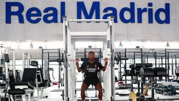 Alaba, en la Ciudad Real Madrid.